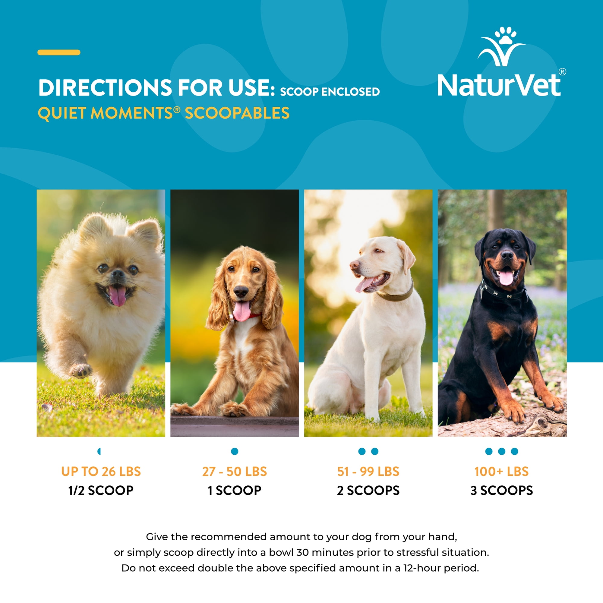 NaturVet Scoopables Quiet Moments Calming Aid Dog Supplements