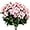 Pink, variant on Morttic 2 Pcs Artificial Geraniums for Outdoor Silk Geranium Flowers Red Artificial Geranium Bush Faux Flowers Geraniums Branch for Garden Patio Grave Cemetary Vase Table Centerpiece Indoor Decor