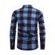 thumbnail image 4 of Kalauyu Men's Flannel Shirts Long Sleeve Plaid Shirt Casual Fashion Button Up Shirts Jackets with Pockets, 4 of 6