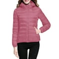 thumbnail image 4 of Zshosam Women's Packable Puffer Jacket Winter Light Weight Water-Repellent Quilted Coat with Hood(Pink,XXL), 4 of 5