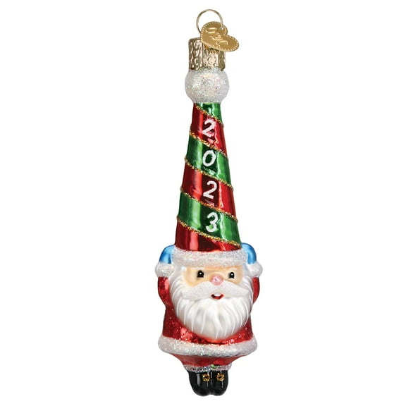 Old World Christmas 2023 Happy Santa Glass Blown Ornament for Christmas Tree