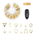 thumbnail image 1 of Manicure Decorations Moon Stars Rivet Japanese Hollowed-Out Alloy Nail Decorative Rivet, 1 of 7