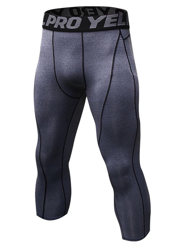 Men Slim Fit Jogger Pants Stretch Sports Bike Trousers Base Layer Tight Leggings