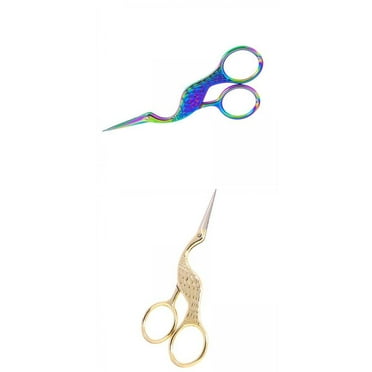 2Pcs Crane Design Scissors 13cm craft Stitch Steel