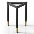 thumbnail image 3 of Mil Solid Wood End Table Base, Black, 3 of 11