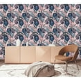 thumbnail image 2 of Pink Wallpaper with Exotic Leaves Peel-and-Stick - 25"W x 125"H, 2 of 3