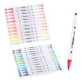 thumbnail image 1 of Unique Bargains 24 Colors Art Marker Pens Water Dual Tip Artist Marker Coloring, 1 Set, 1 of 5