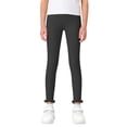 thumbnail image 4 of jobturf Girls Leggings High Waisted Ruffle Trim Ribbed Yoga Pants Summer Stretchy Casual Trousers for Kids 1-10 Years, 4 of 7