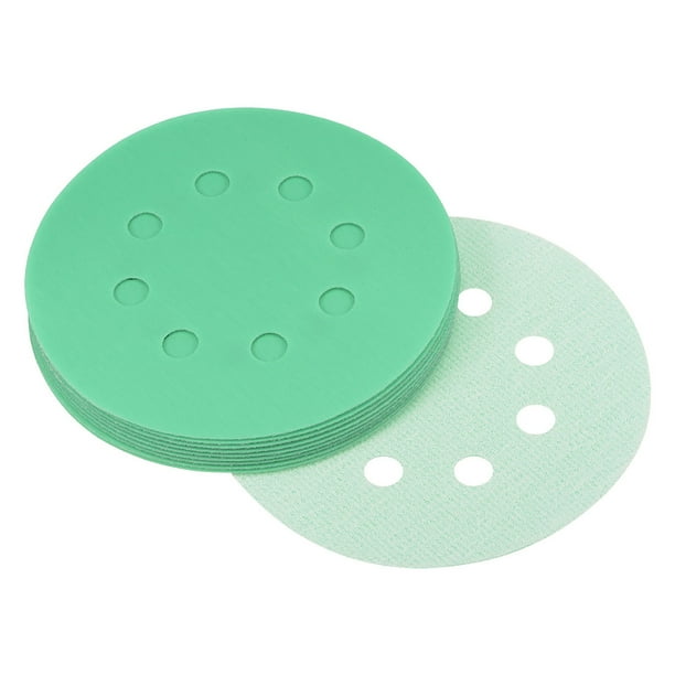 5 Inch 8 Hole 2000 Grit Hook and Loop Sanding Disc Polyester Film