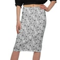 thumbnail image 4 of Moomaya Jupe Imprimée Longueur Genou pour Femmes Grande Taille Jupe en Poly Spandex, 4 of 6