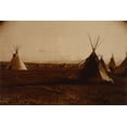 thumbnail image 2 of Curtis, Edward 18x13 White Modern Wood Framed Museum Art Print Titled - Piegan encampment, ca. 1900, 2 of 4