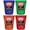Multicolor (4-Pack), variant on Raleigh North Carolina Design B Souvenir Full Color 2 oz Round Shot Glass Red