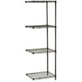 thumbnail image 3 of Nexel 5 Tier Black Epoxy Wire Shelving Add-On Unit, 72"W x 21"D x 63"H, 3 of 4