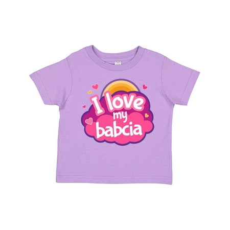 

Inktastic I Love My Babcia Girls Gift Toddler Toddler Girl T-Shirt