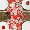 thumbnail image 6 of Valentine's Day Love Heart Table Runner 35.43×12.99in Pink Red Hearts Kitchen Dining Table Decor for Indoor Outdoor Anniversary Wedding Home Party Decoration 4 Sizes Available, 6 of 6