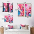 thumbnail image 4 of Designart "Explosions of Color in Pink and Orange II" Abstract Framed Wall Art Set Of 2 - Pink Abstract Framed Wall Art Set Of 2, 4 of 7