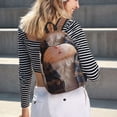 thumbnail image 5 of Vsdgher Cute Mouse In Glasses Print Canvas Backpack Travel Rucksack Unisex Knapsack 15.7/17.7Inch Laptop Backpack for Work,College-Small, 5 of 5