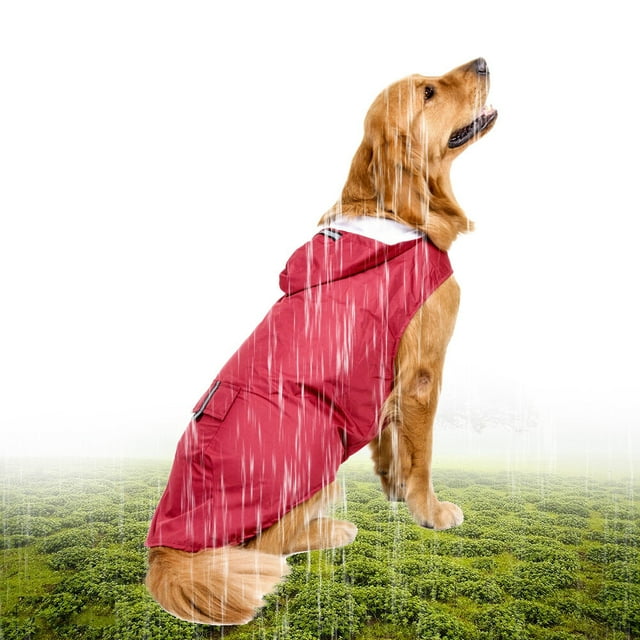 Amdohai Imperméable Réfléchissant pour Chien 5TG avec Trou pour Laisse pour Moyen Grand