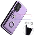 thumbnail image 4 of TECH CIRCLE For Galaxy A14 5G Wallet Case with Card Holder,360°Rotation Finger Ring Holder Kickstand Protective RFID Blocking PU Leather Flip Cover for Samsung Galaxy A14 5G 6.6" 2023,Purple, 4 of 7