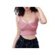 thumbnail image 1 of VISgogo - Camiseta sin mangas para mujer, color sólido, sin mangas, con cuello en U, de punto, ajustada, para verano VISgogo  moda, 1 of 7