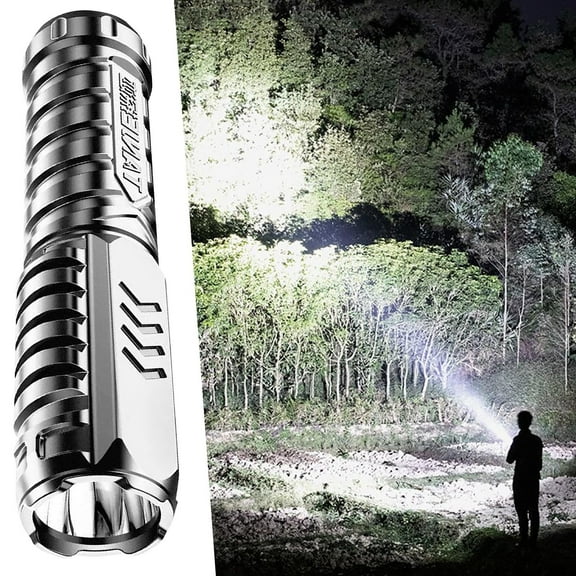 SDJMa Rechargeable Pocket Flashlight High Lumens, Super Bright LED Tactical Flashlight, USB Fast Charging, Waterproof, 3 Modes LED Flashlight for Camping