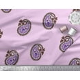 thumbnail image 2 of Soimoi Poly Georgette Fabric Paisley Block Printed Fabric 1 Yard 52 Inch Wide, 2 of 3