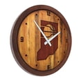 thumbnail image 2 of Indiana Pacers 20.25" Faux Barrel Top Clock, 2 of 5