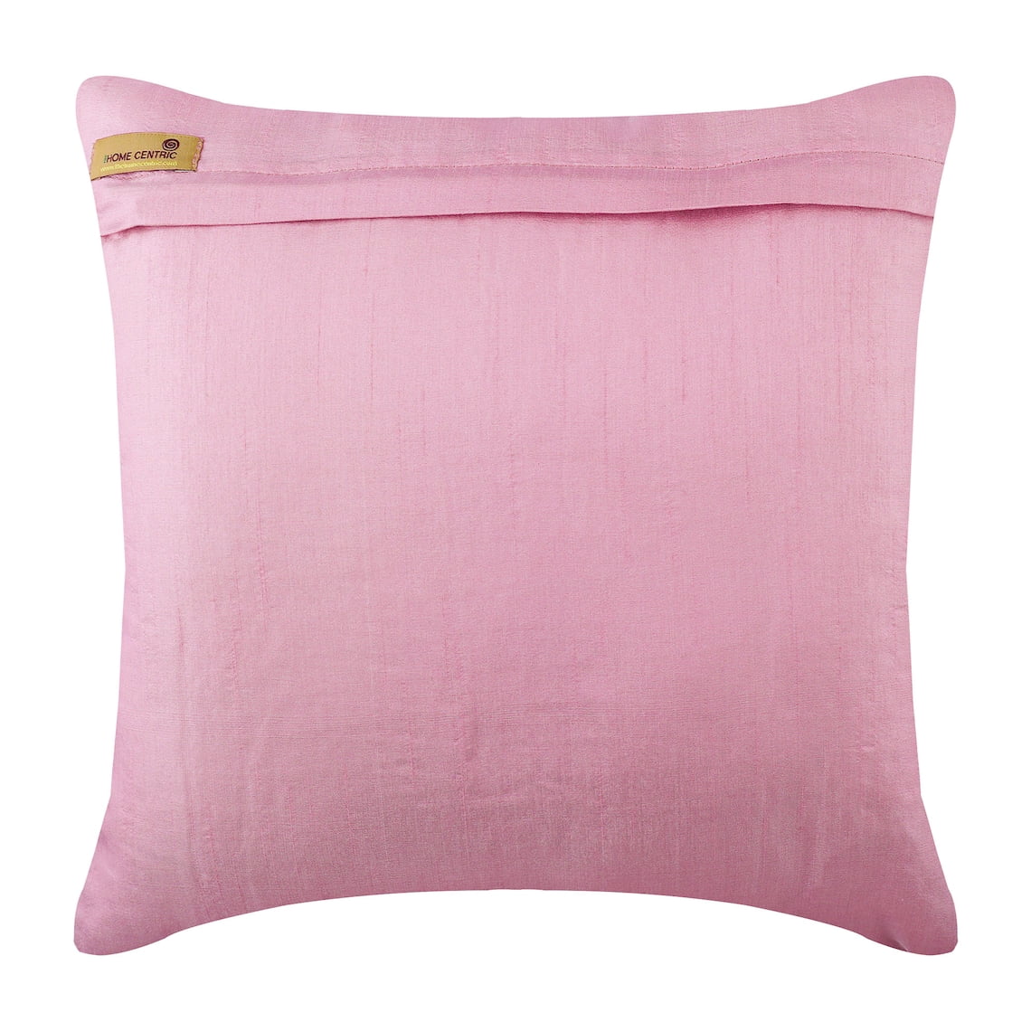 Euro Pillow Decorative, Pink Euro Size Pillow Shams 26x26 inch (65x65 cm), Silk Euro Pillow Covers, Solid Color, Pintucks, Textured, Striped, Modern European Pillow - Pink Illusion