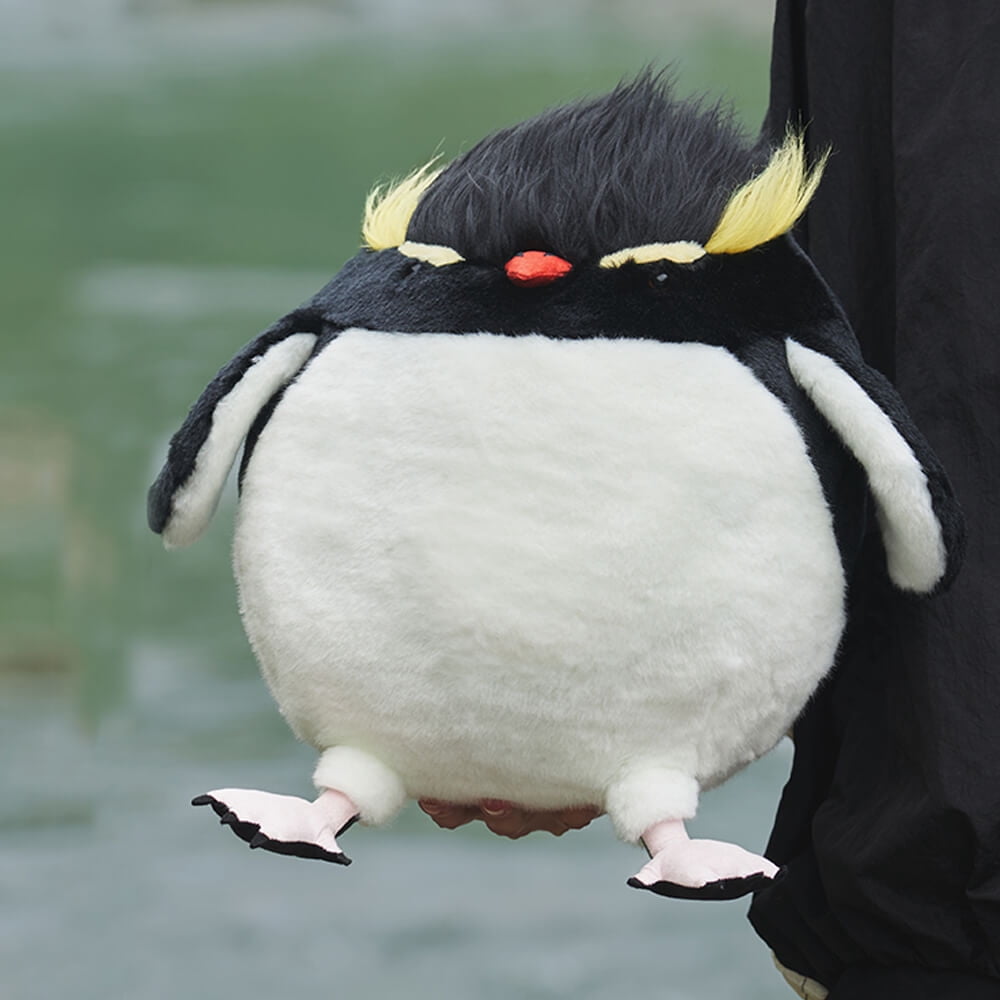 Chubby Rockhopper Penguin Stuffed Animal Plush Toy, Penguin Plushies