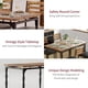 thumbnail image 5 of 5-piece industrial style dining mesa y sillas set para 4, para dining room, kitchen, apartment, 5 of 6