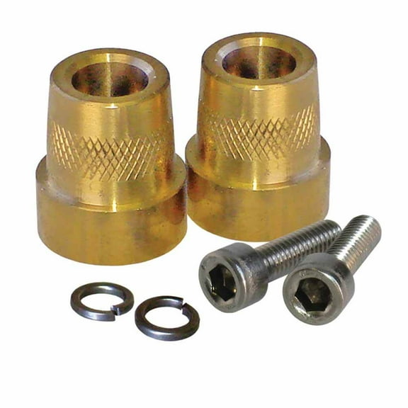 XS Power 586 Automotive Battery Terminal Tall Brass M6 Post Adaptors (2 Pack)