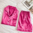 thumbnail image 3 of Patlollav Pajamas Womens Home Wear Two-Piece Suit Short Sleeve Pants Pajama Set, 3 of 6