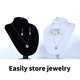 thumbnail image 5 of Velvets Jewelry Display Stand Velvets Jewelry Organizers Suitable for Earrings and Rings Professional Photography Props White, 5 of 5