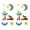 Coconut palm sheep, variant on Middle Eastern Festival Door Sticker Glittering Fabric Door Sticker for Living Room Bedroom Festival Decoration