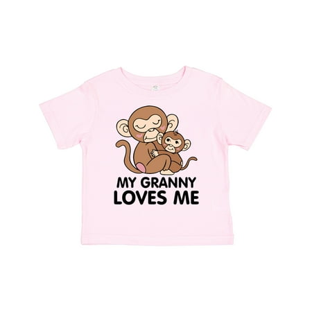 

Inktastic My Granny Loves Me Gift Toddler Boy or Toddler Girl T-Shirt