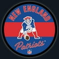 thumbnail image 3 of New England Patriots 23" LED Retro Logo Round Wall Sign, 3 of 3