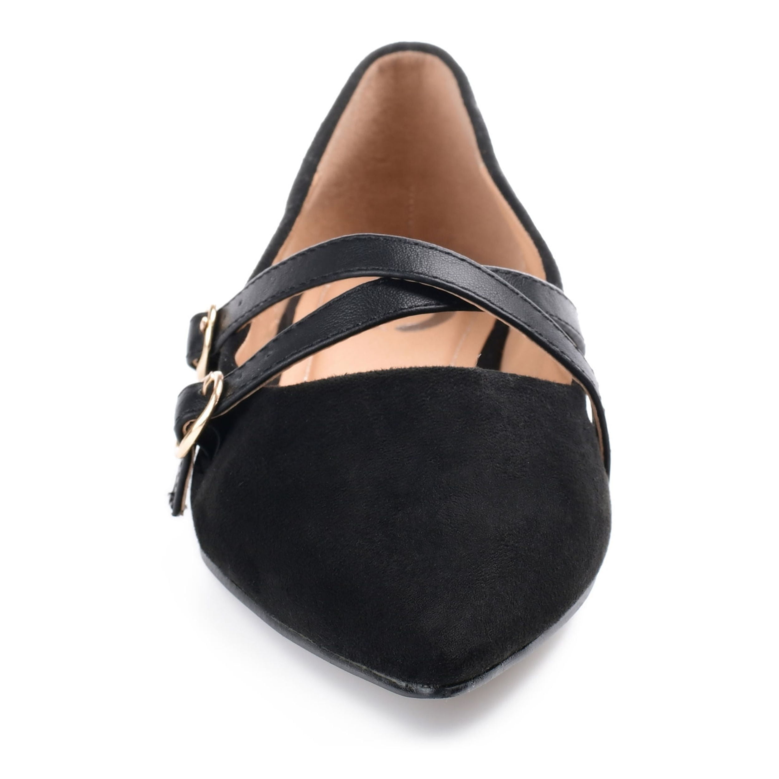 Journee Womens Patricia Slip On Pointed Toe Ballet Flats, Widths Available