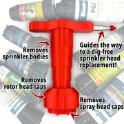 Sprinkler Tools 4-in-1 Sprinkler Head Removal Tool, SureGrip Quad-Talon Technology