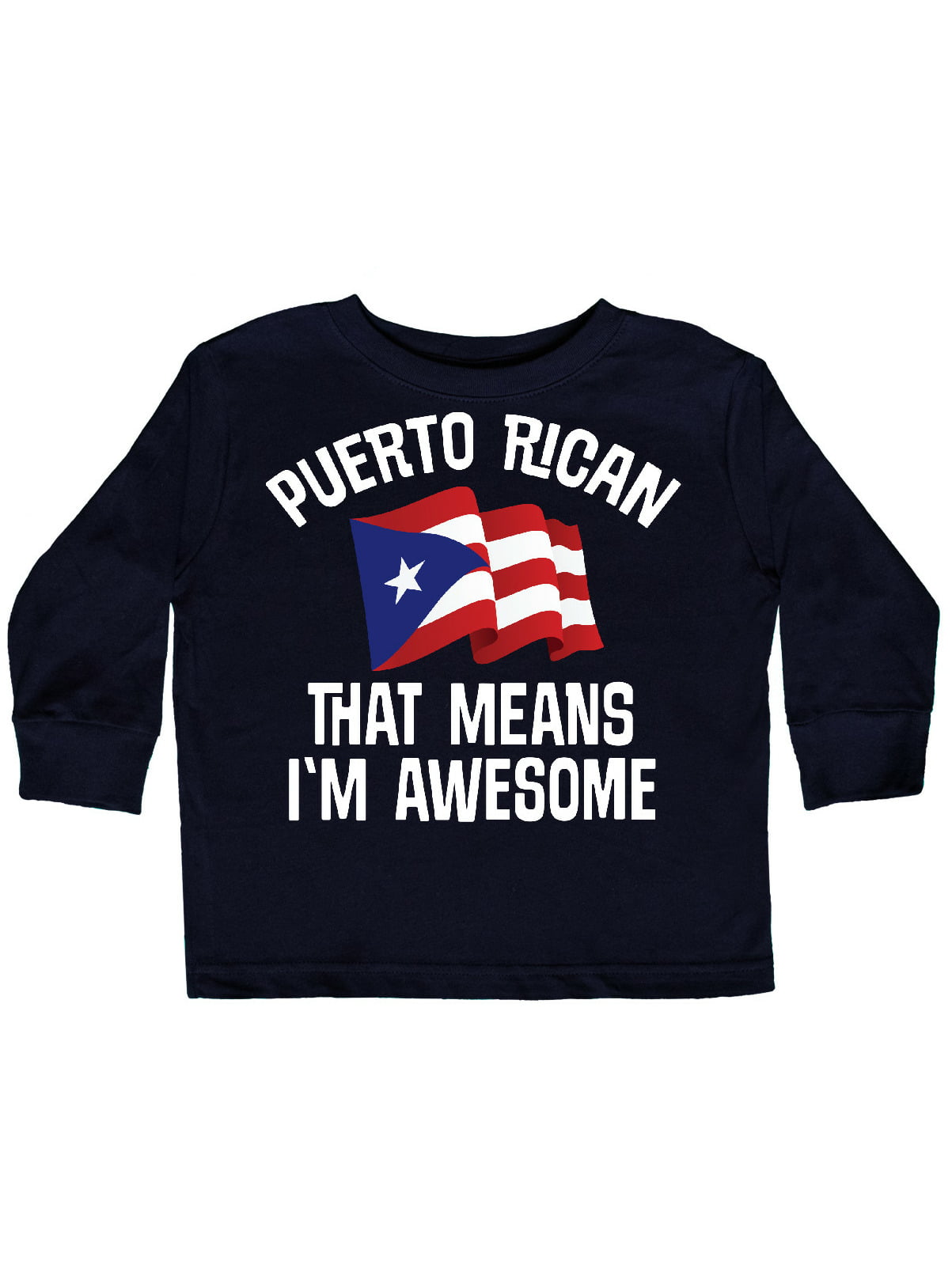 CERTONGCXTS Toddler Puerto Rican Swag ComfortSoft Long Sleeve Shirt