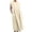 Beige, variant on Boho Womens Clothing Winter Women's Solid Sleeveless O Neck Maxi Pockets Loose Baggy Kaftan Long Dress Beach Maxi Dress