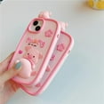 thumbnail image 6 of Cute Case for iPhone 12 Kawaii 3D Squishy Pig Cartoon Soft Silicone Creative Fun Cover Soft Women Girls Slim Fit Anti-Drop Protective Case for iPhone 12 (Pig Butt), 6 of 9