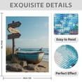 thumbnail image 3 of Diamond Art Kit for Adults, Beach Boat Seagulls Rustic Scene Diamond Painting for Adults Beginners, DIY Diamond Art Painting Kits, 5D Diamond Painting Crafts for Home Decor 12x16 Frameless, 3 of 7