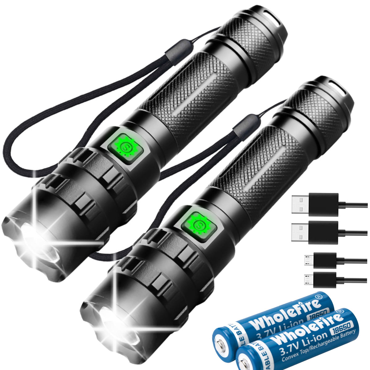 3561 CREE XM-L T6 LED Flashlight Light Lamp High Power Torch Focus Bright Hiking 