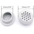 thumbnail image 2 of 20 piezas Rejillas de ventilación de 25 mm Rejilla de ventilación circular de acero inoxidable Rejilla de ventilación redonda para armario de baño de cocina (blanco), 2 of 5