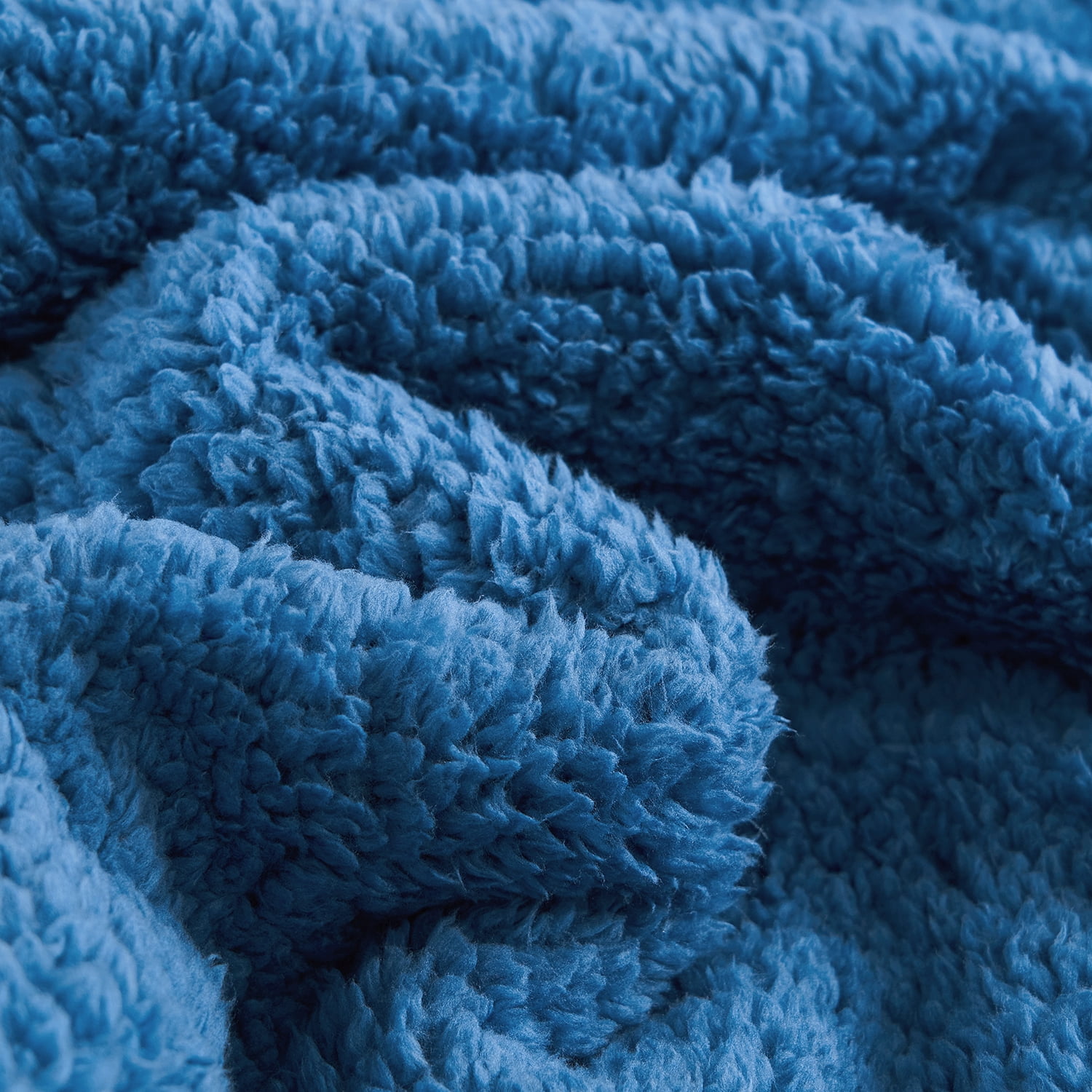 NC Warm King Sherpa Blanket,Thick Printed Flannel Fleece Borrego Blanket,79"x91",7.5lb