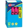 Avery Hi-Liter Desk-Style Highlighter, Fluorescent Pink (24010)