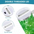 thumbnail image 5 of 40 oz Insulated Stainless Steel Tumbler Double Wall Stainless Steel Tumbler with 2-Way Drinking Green Ink Splatter Pattern, 5 of 9