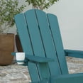 thumbnail image 6 of Merrick Lane Adirondack Rocking Chair with Cup Holder, Weather Resistant HDPE Adirondack Rocking Chair in Blue, 6 of 11