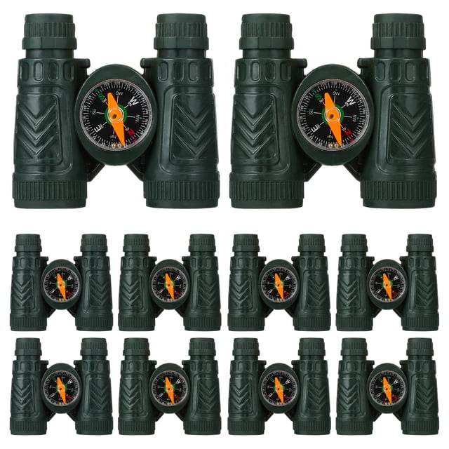 10pcs Niños Mini Telescopio Binocular Juguete Con Compass Mini Telescope Toy