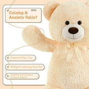 MorisMos Giant Teddy Bear 35.4 Giant Stuffed Animal Big Bear Plush Toy